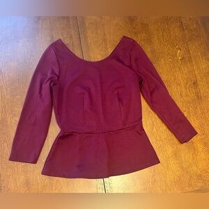 The Limited Deep Burgundy Blouse